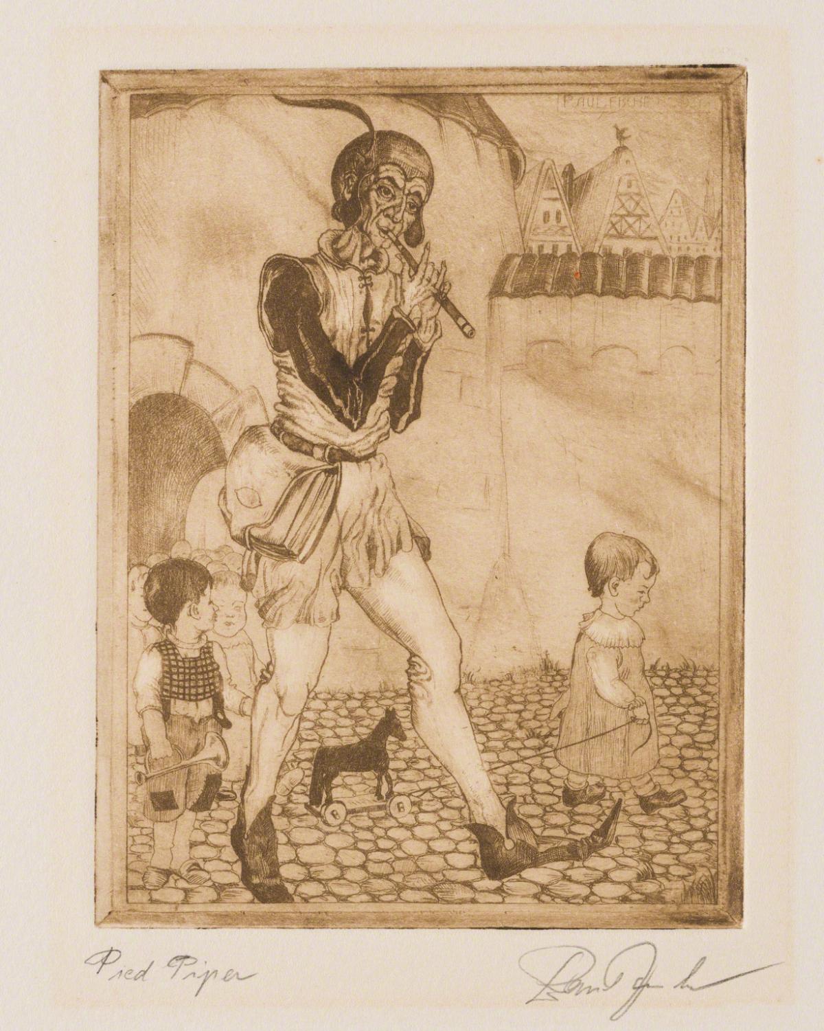 Paul Fisher, The Pied Piper, not dated.