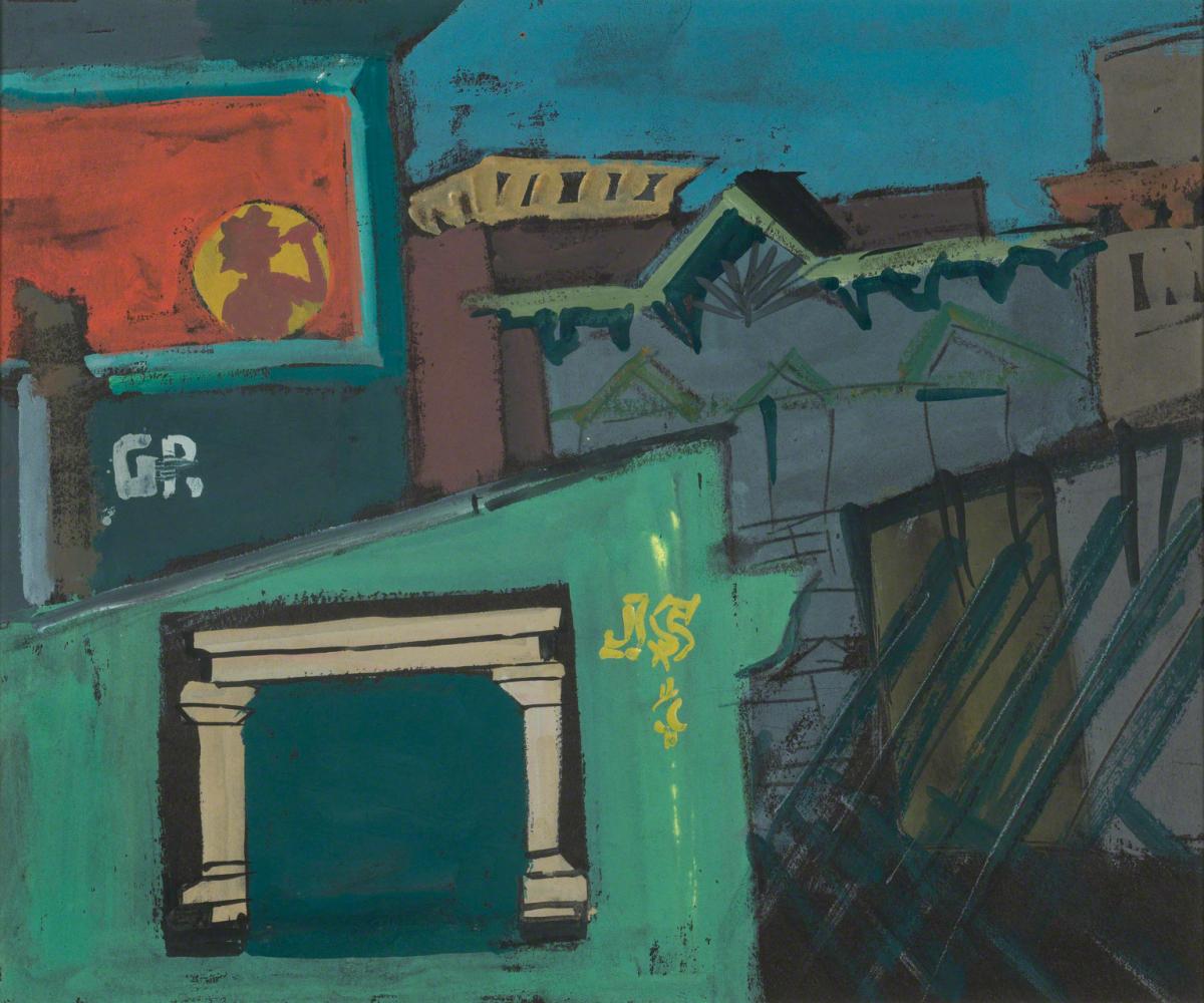 Joseph Solman, Downtown Spokane, Washington, c. 1936-1941.