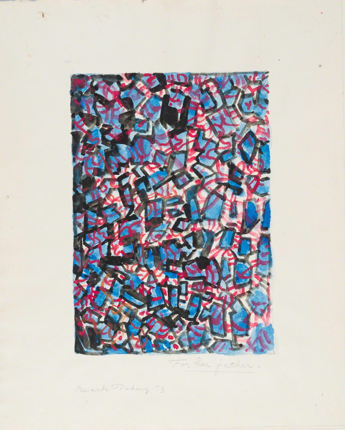 Mark Tobey, For Her Father, 1973.