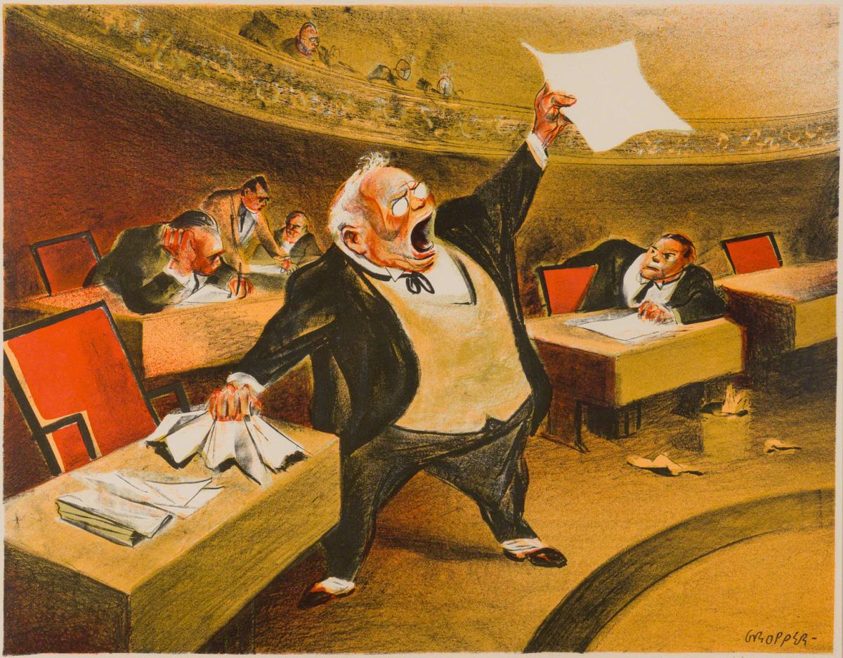 William Gropper, The Senate, c. 1939.