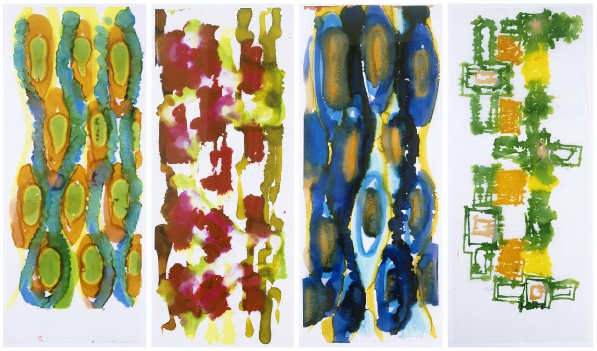 Jorge Pardo four colorful colorful abstract works