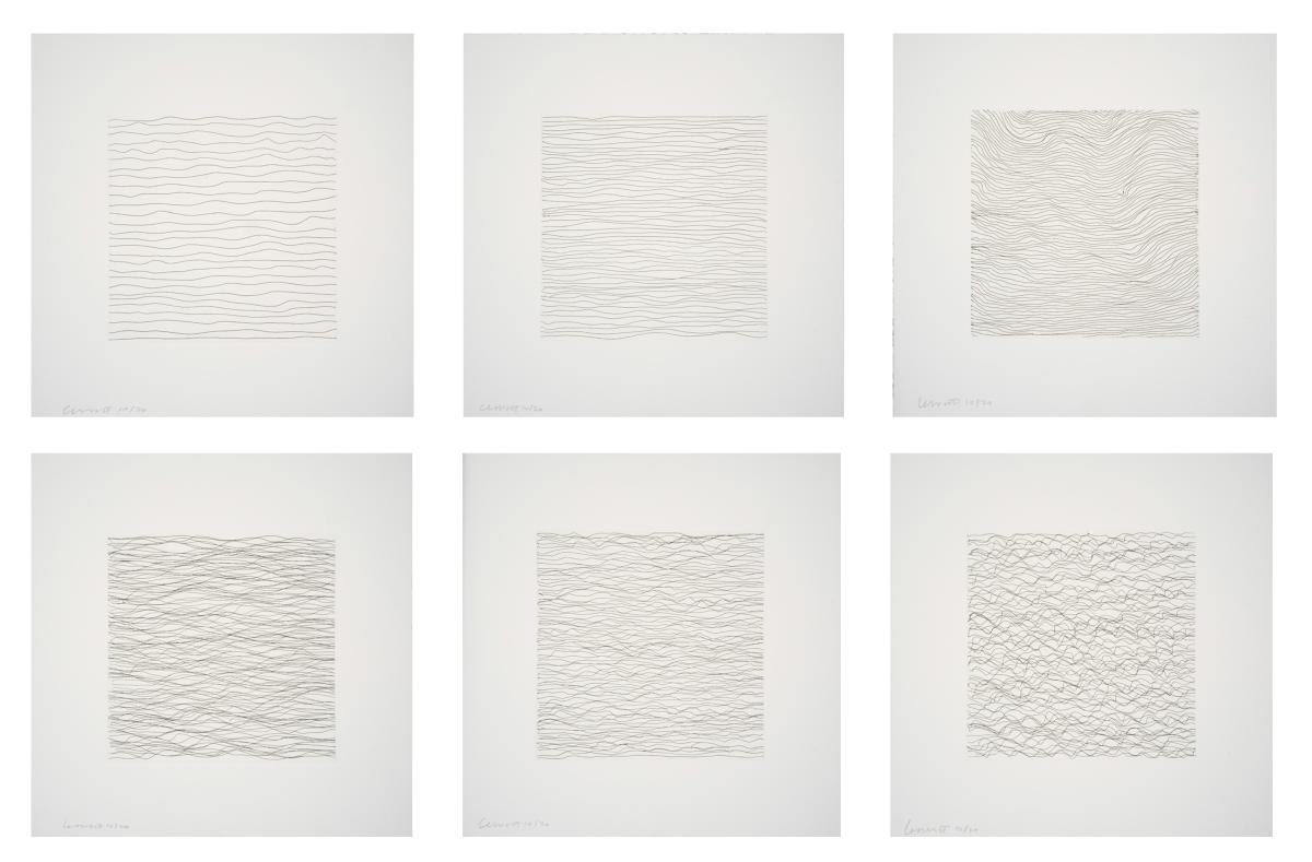 Sol Lewitt, Not Straight Lines, 2003.