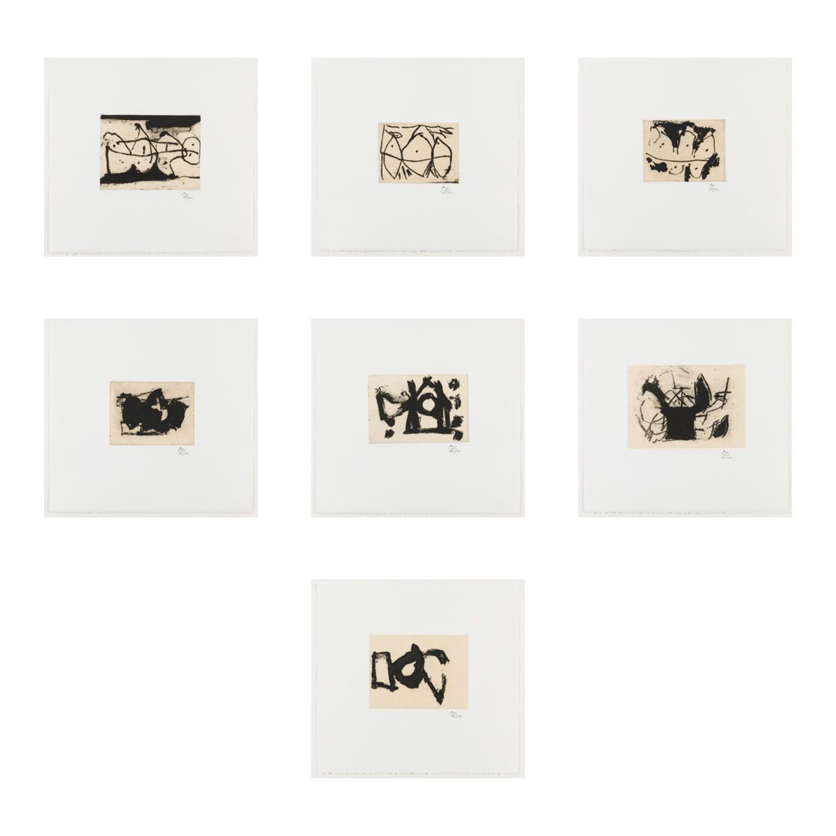 Robert Motherwell, Hollow Men Suite, 1985-86.