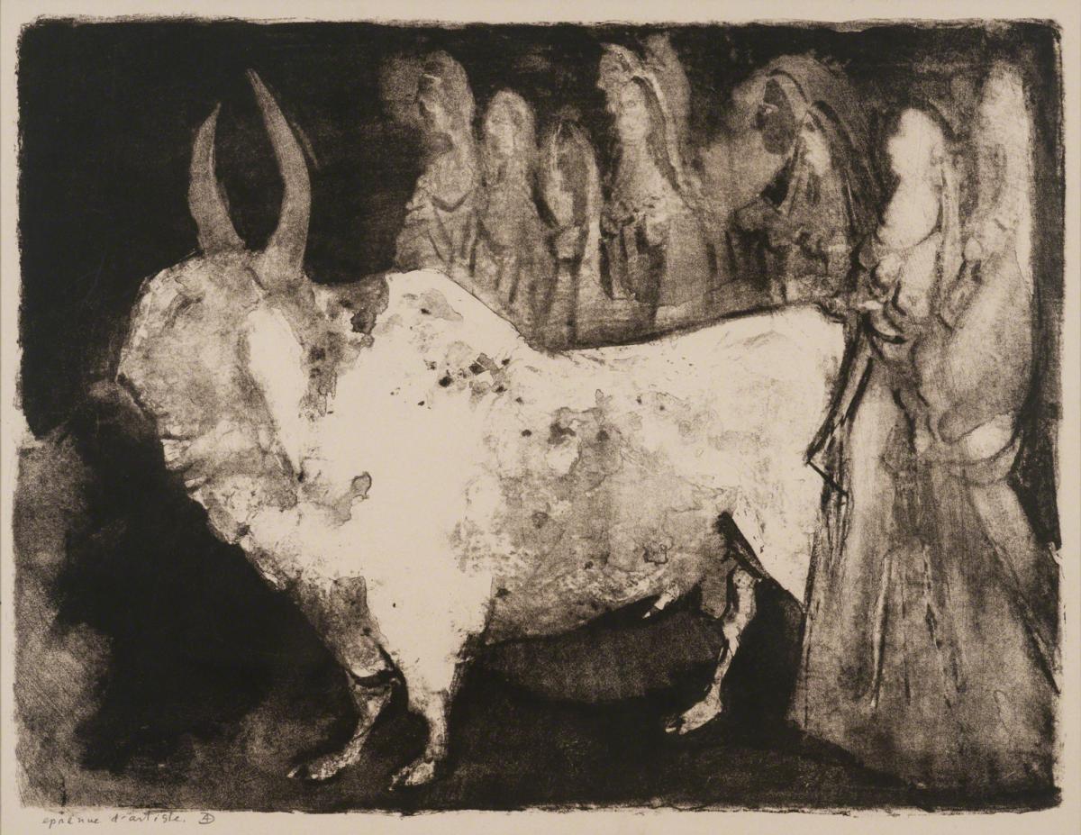 Adolf Dehn, India Night, 1961.