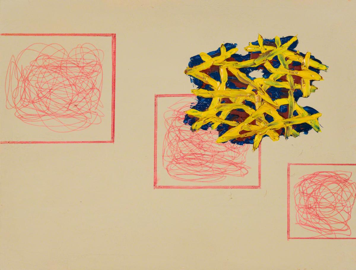Jonathan Lasker, Untitled (study), 1990.
