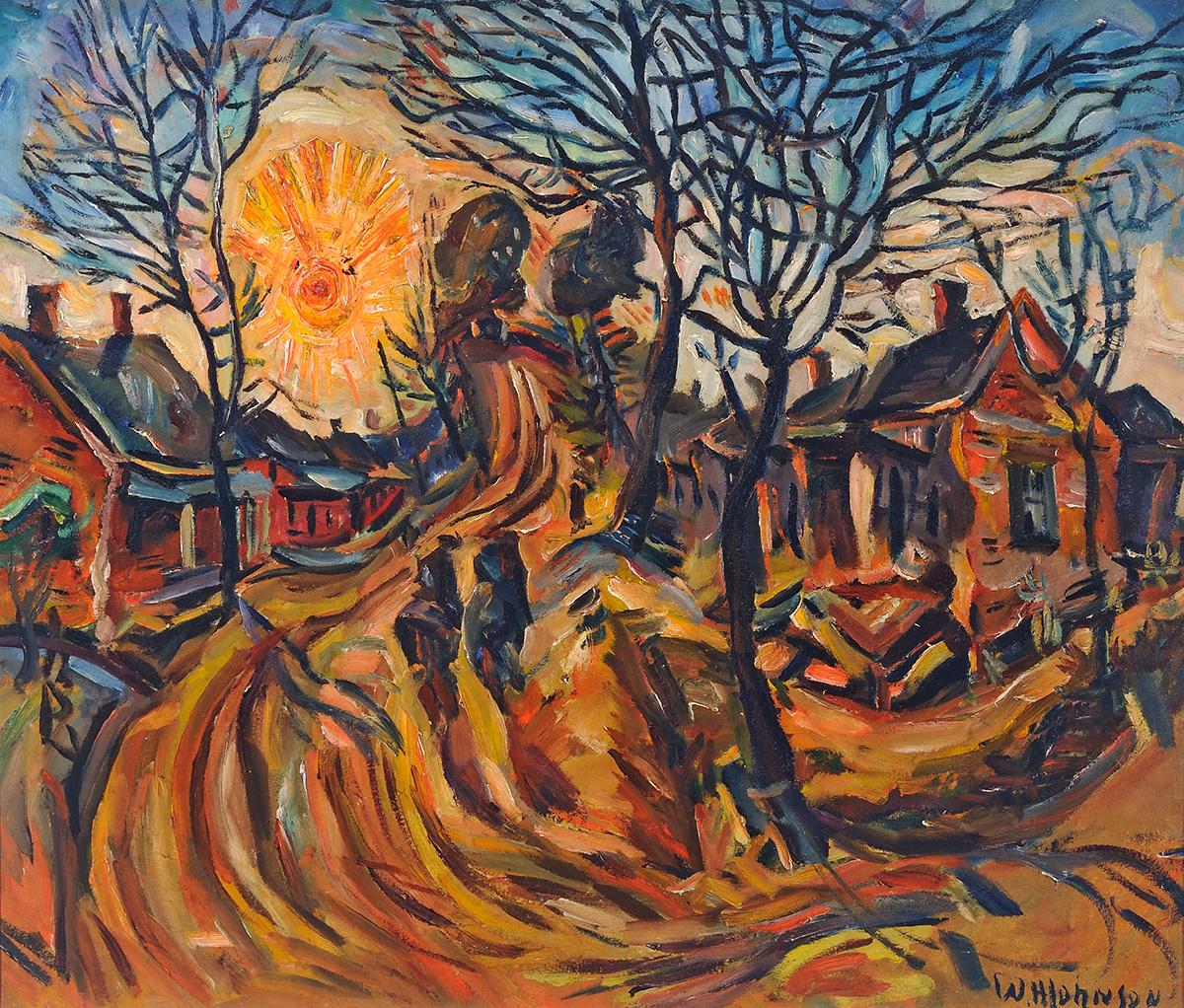 William Johnson Landscape with Setting Sun, Florence, South Carolina