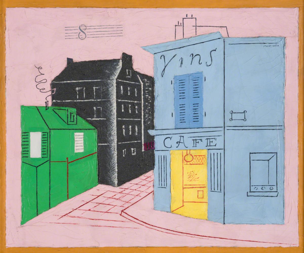 Stuart Davis, Blue Café, 1928.