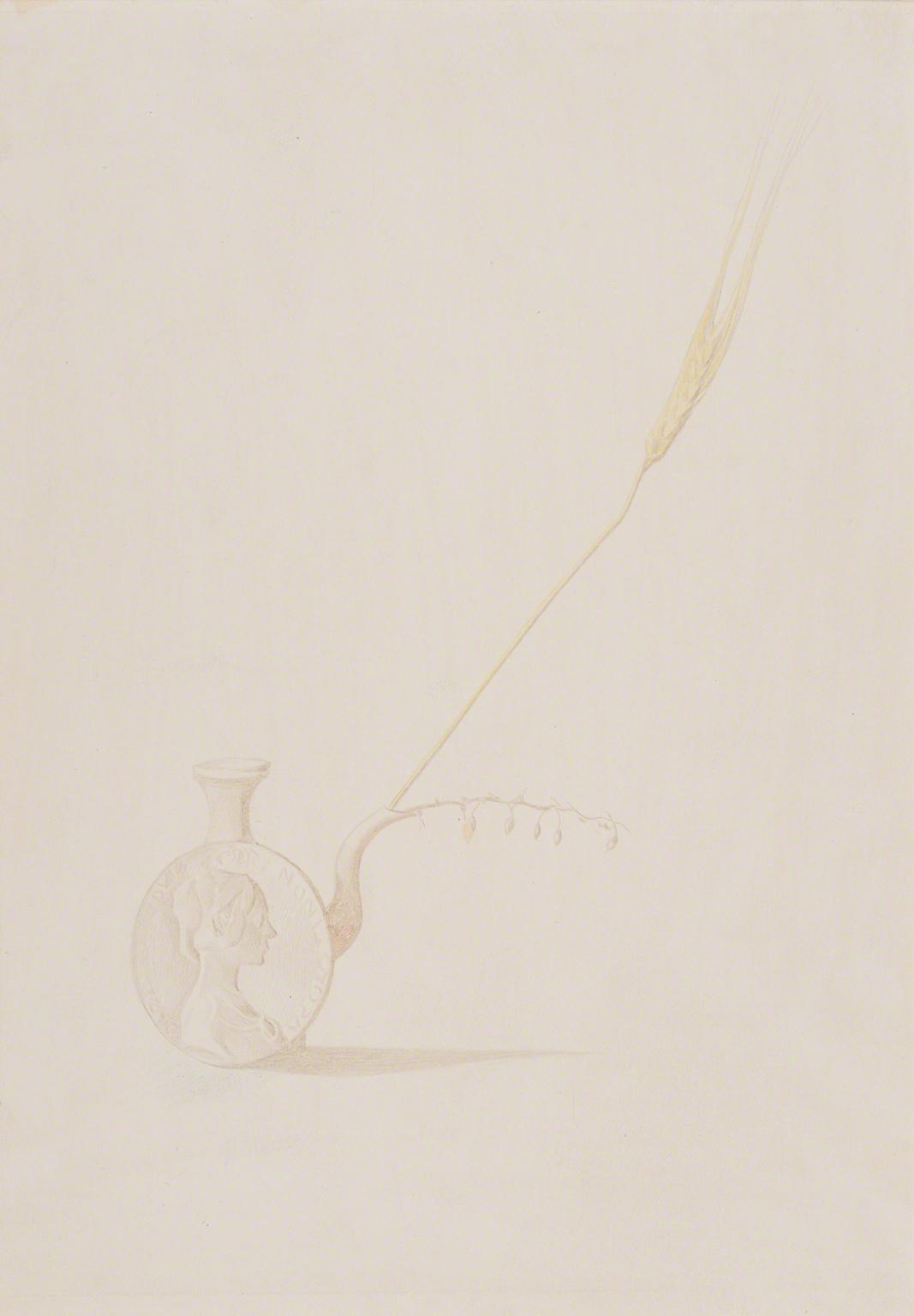 Joseph Stella, Coin Motif Pot with Wheat in Spout, late 1910s.