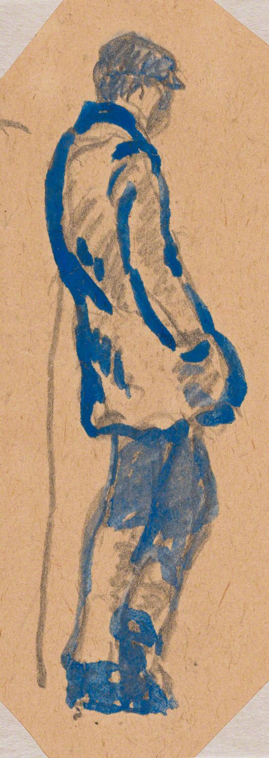 Gifford Beal, Possible sailor seen from side, c. 1910-c. 1920.