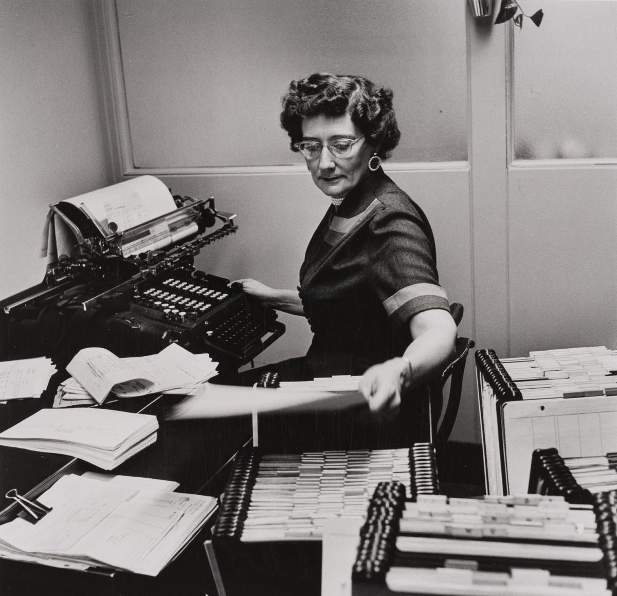 Esther Bubley, 30 Rockefeller Plaza, New York, NY, 1953.