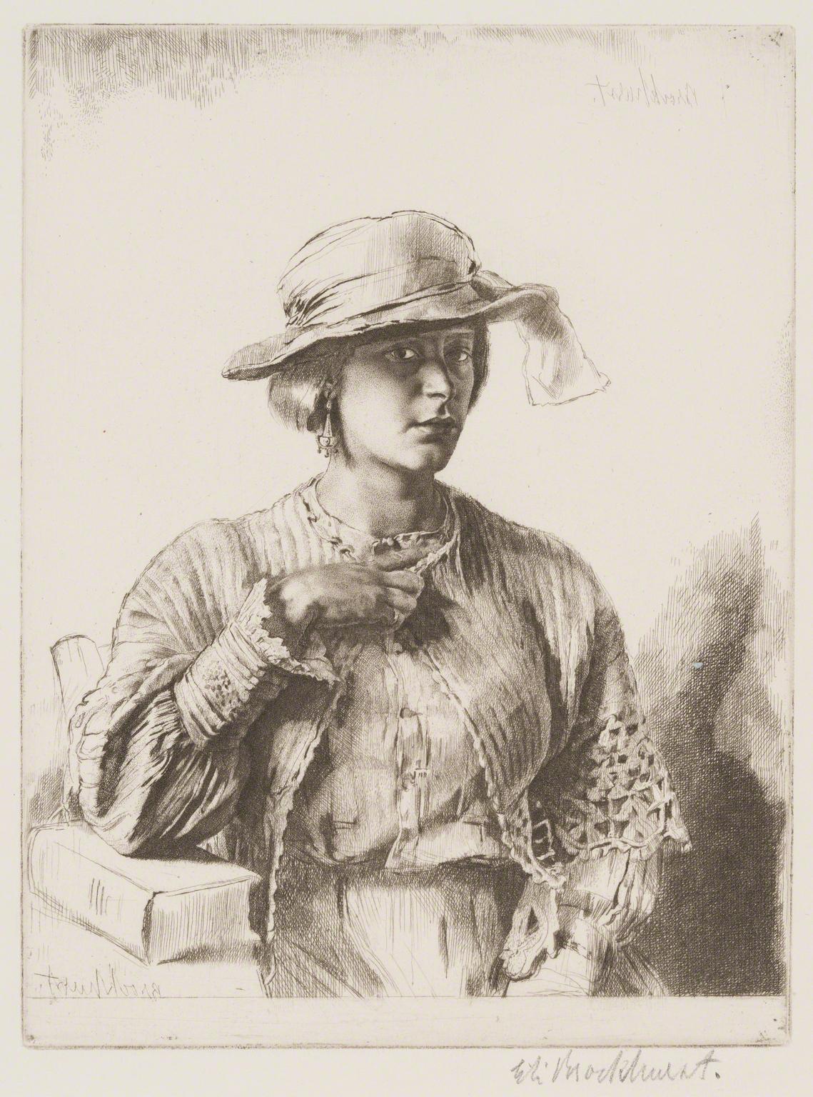 Gerald Leslie Brockhurst, Le Casaquin de Laine, (1923-1924).