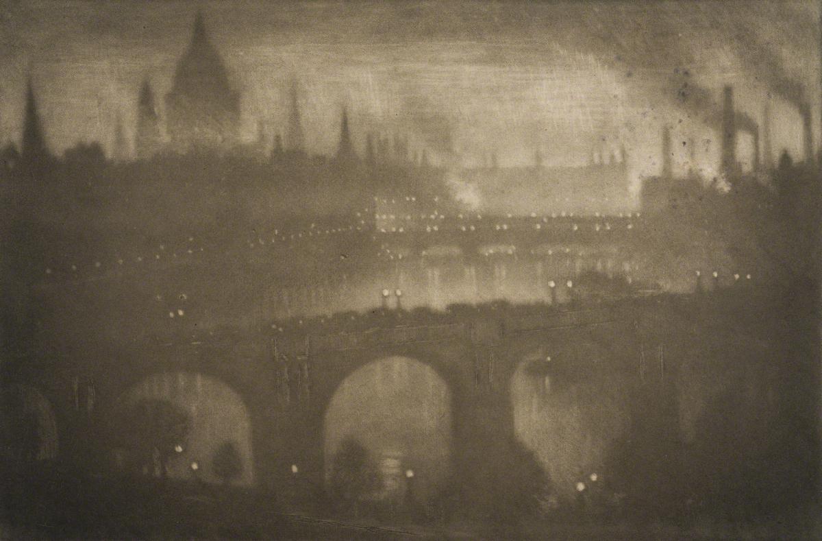 Joseph Pennell, Cathedral Along the Thames, not dated.