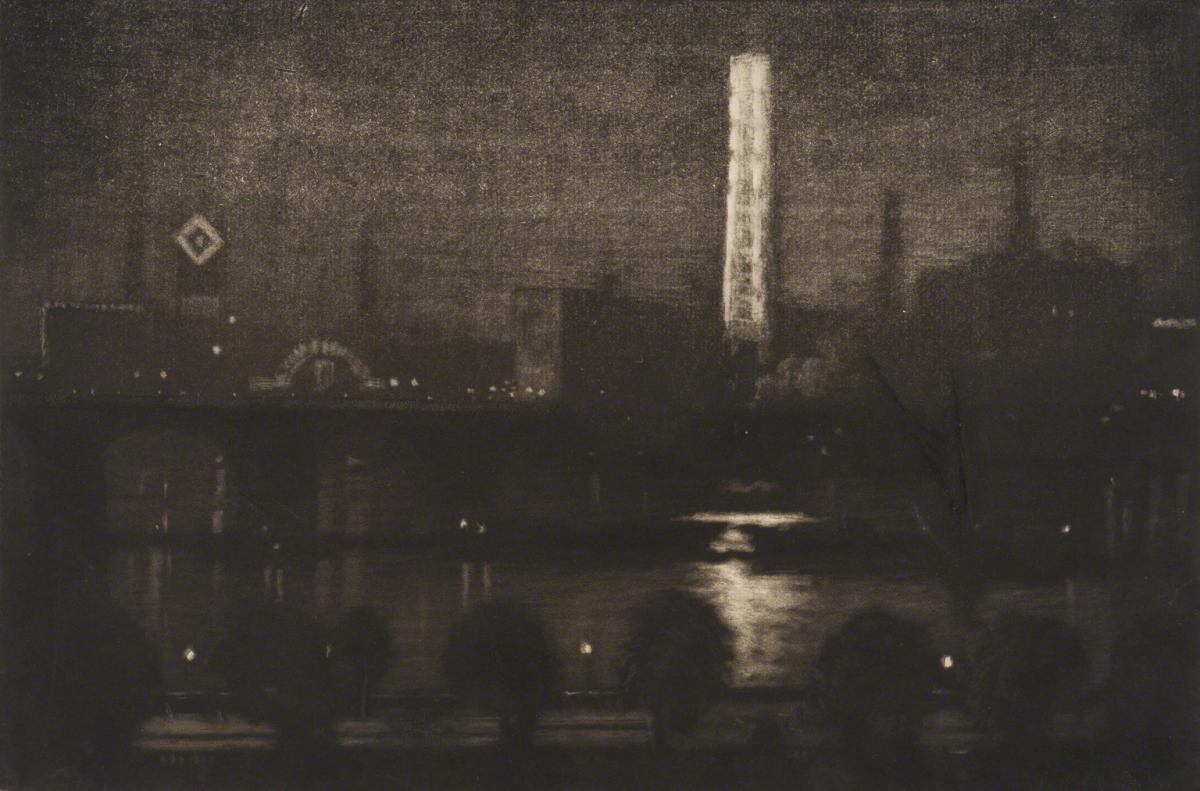 Joseph Pennell, London Night, Whiskey and Tea, not dated.