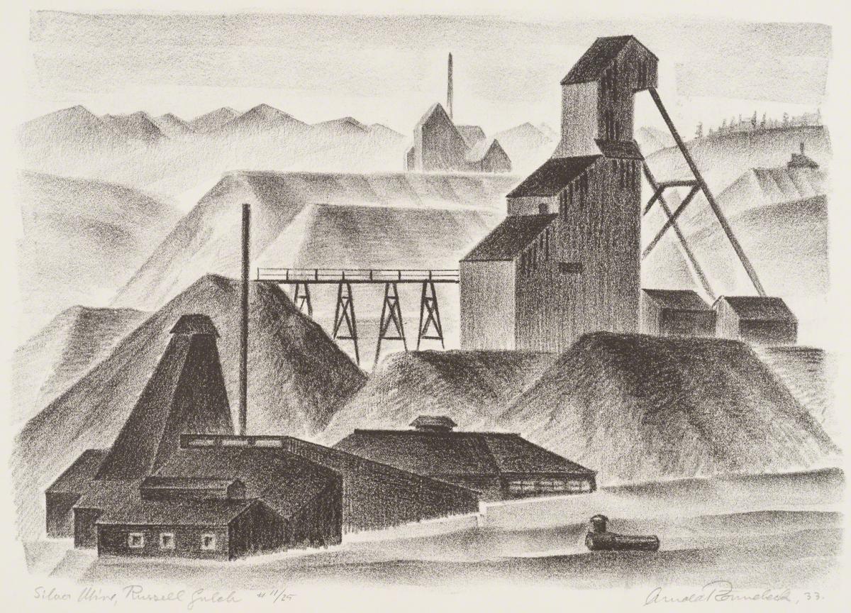 Arnold Ronnebeck, Silver Mine, Russell Gulch, 1933.