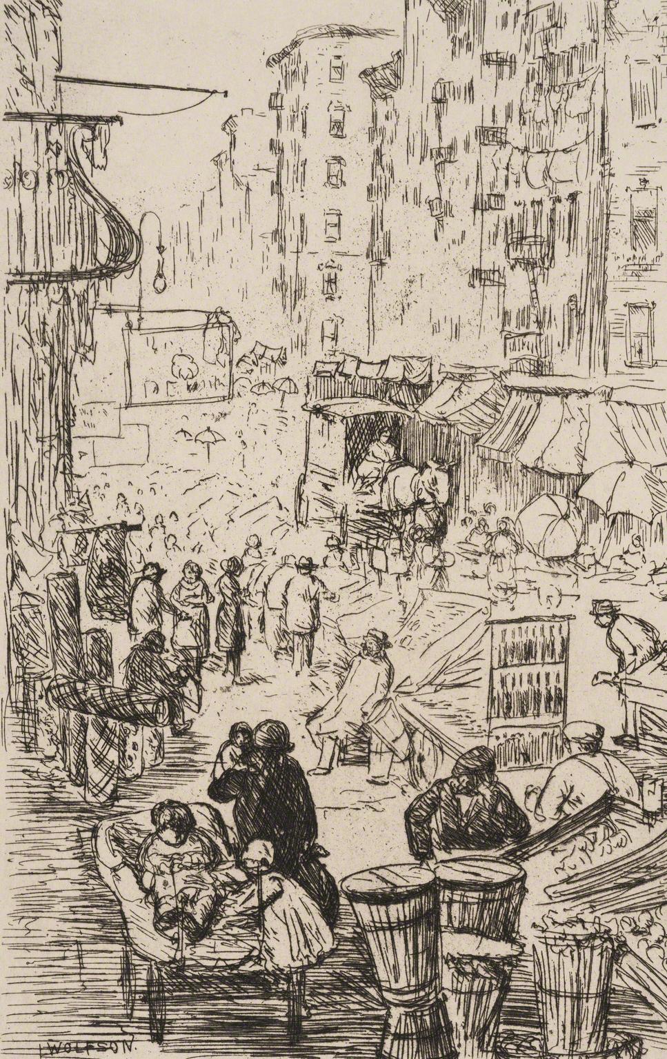 Irving Wolfson, Lower East Side of New York, 1930s.