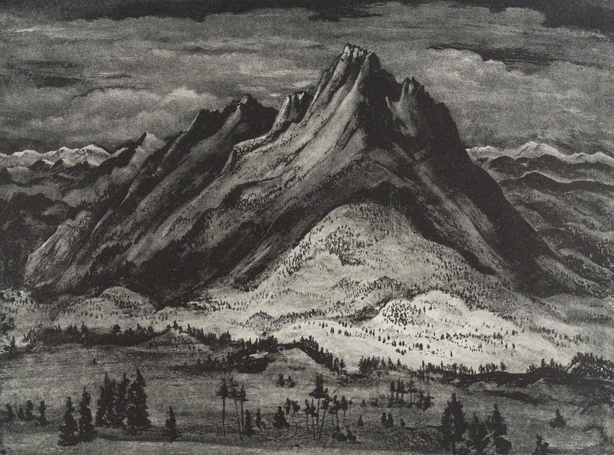 Adolf Dehn, The Mountain, 1945.