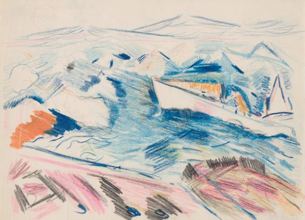 John Marin, Lobster Boat, Cape Split, ME, c. 1940.