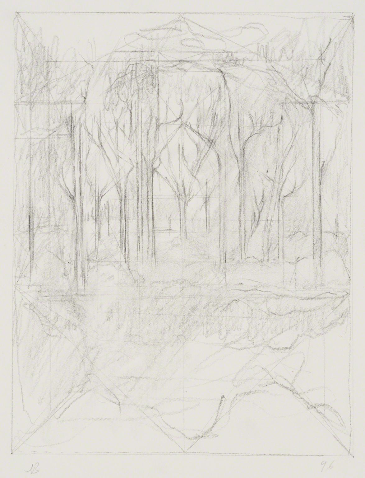 Jake Berthot, Untitled (Trees), not dated.