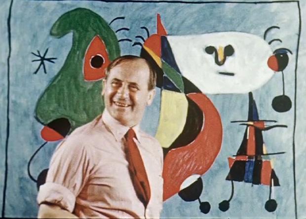 Still from the film Around and About Miro