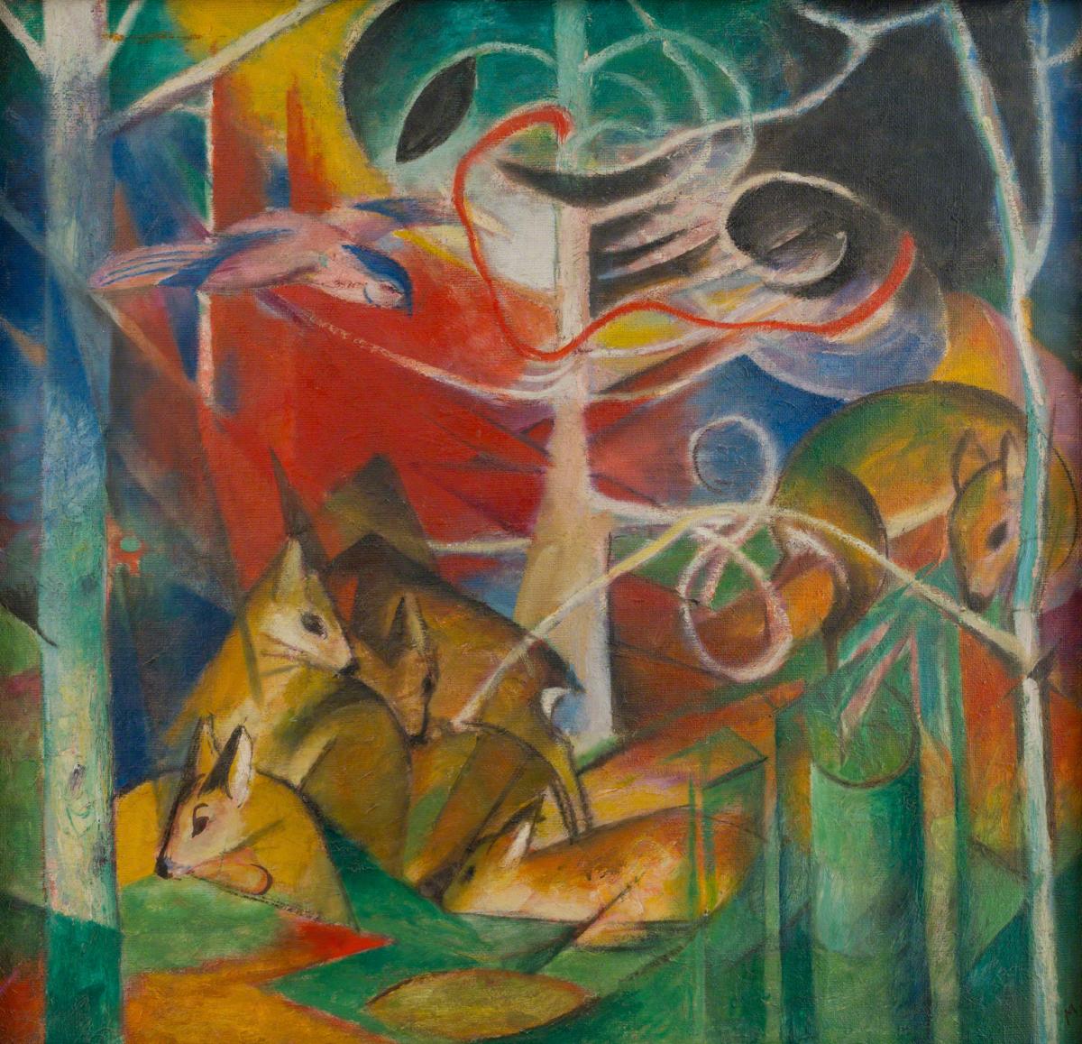 Franz Marc, Deer in the Forest I, 1913.