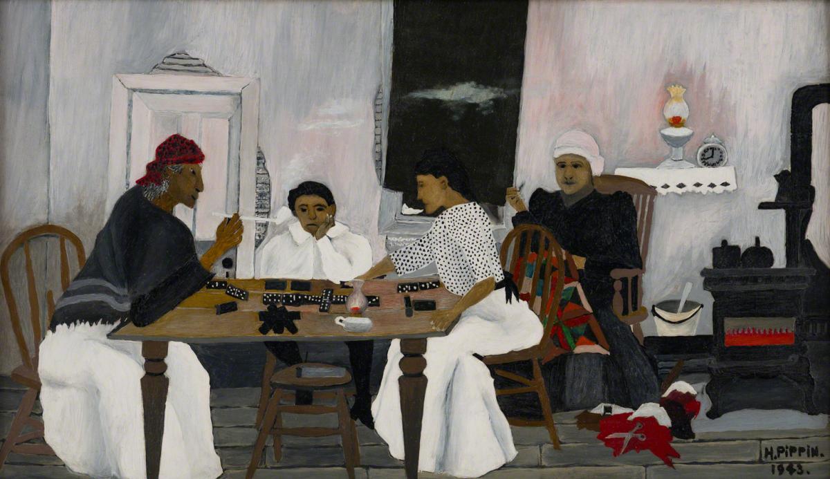 Horace Pippin, Domino Players, 1943.