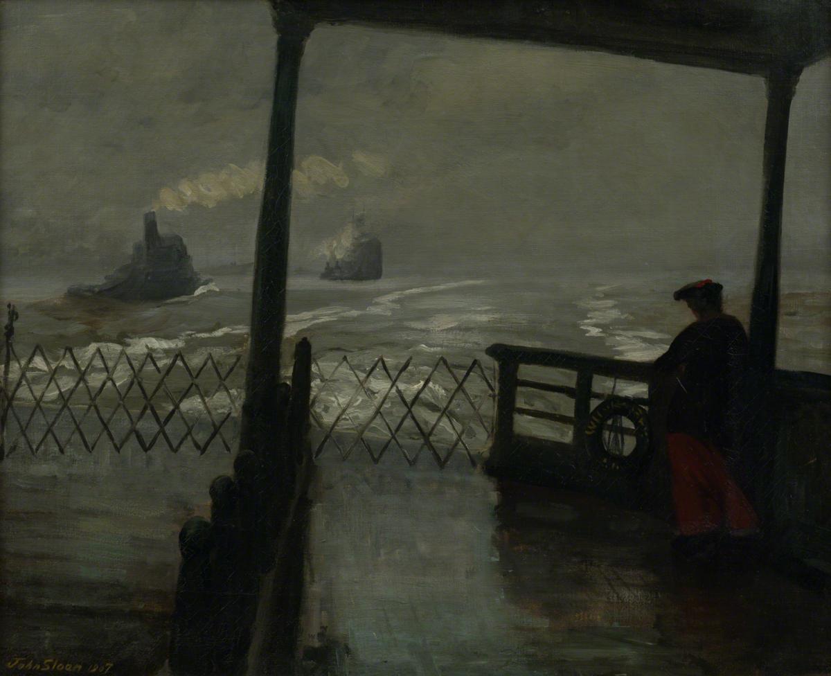 John Sloan, The Wake of the Ferry II, 1907.