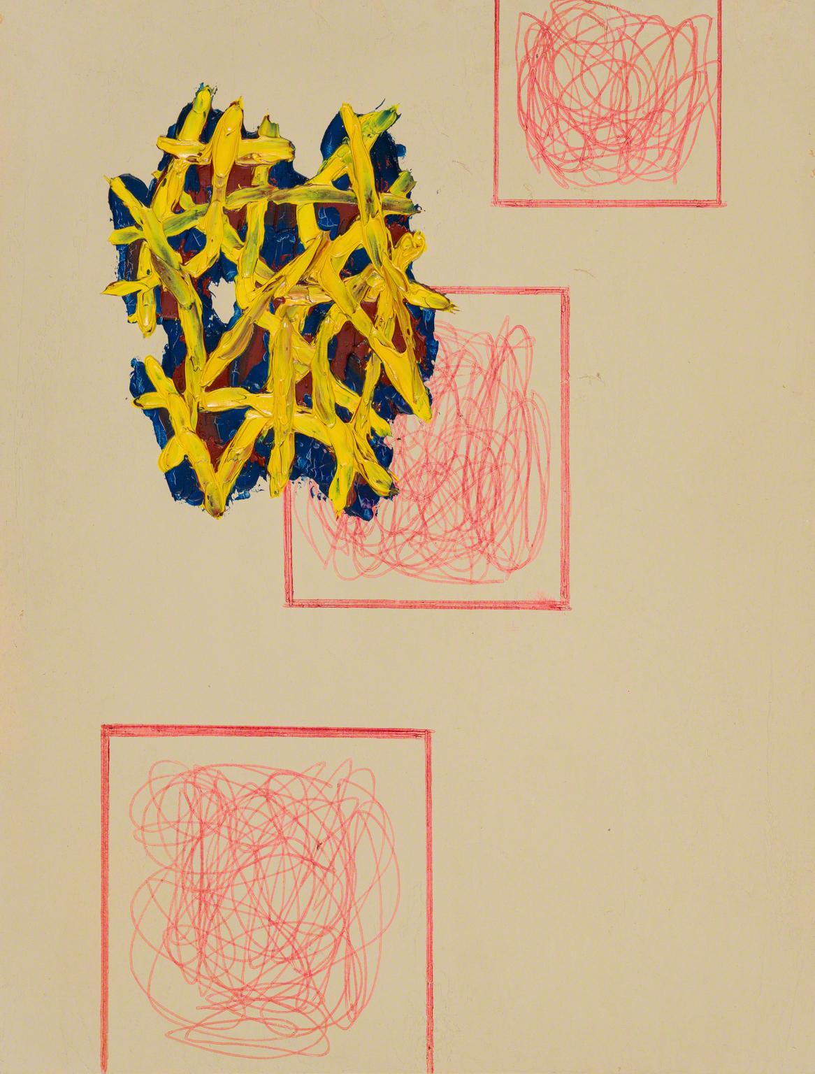 Jonathan Lasker, Untitled (study), 1990.
