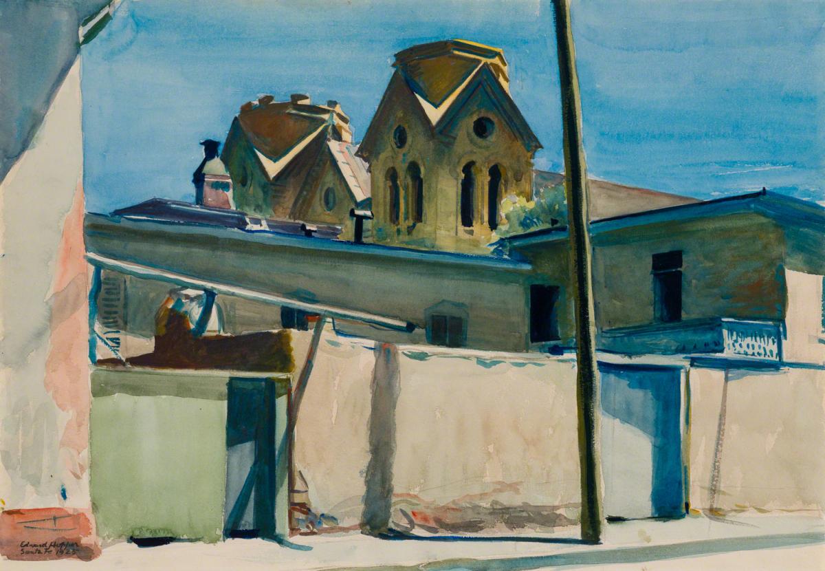 Edward Hopper, St. Francis' Towers, Santa Fe, 1925.