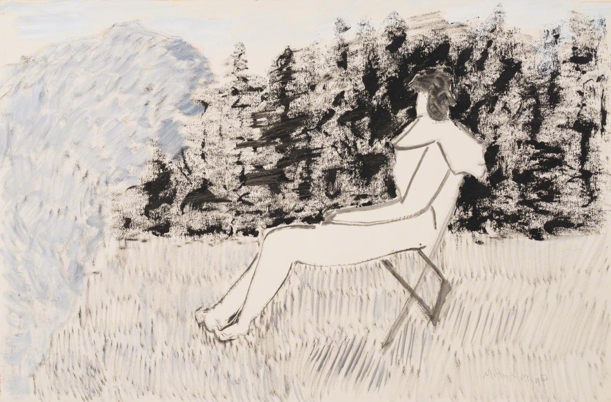 Milton Avery, Girl Sunning, 1962.