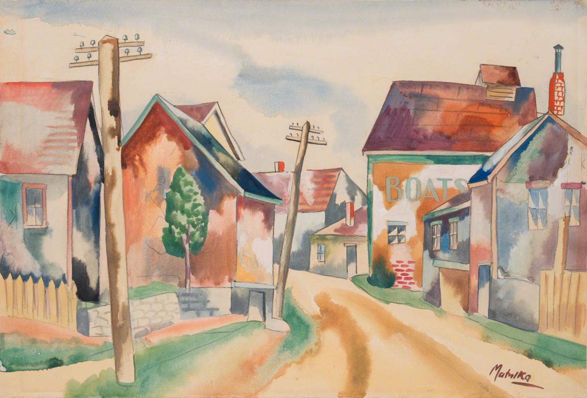 Jan Matulka, Gloucester, Massachusetts, 1928.