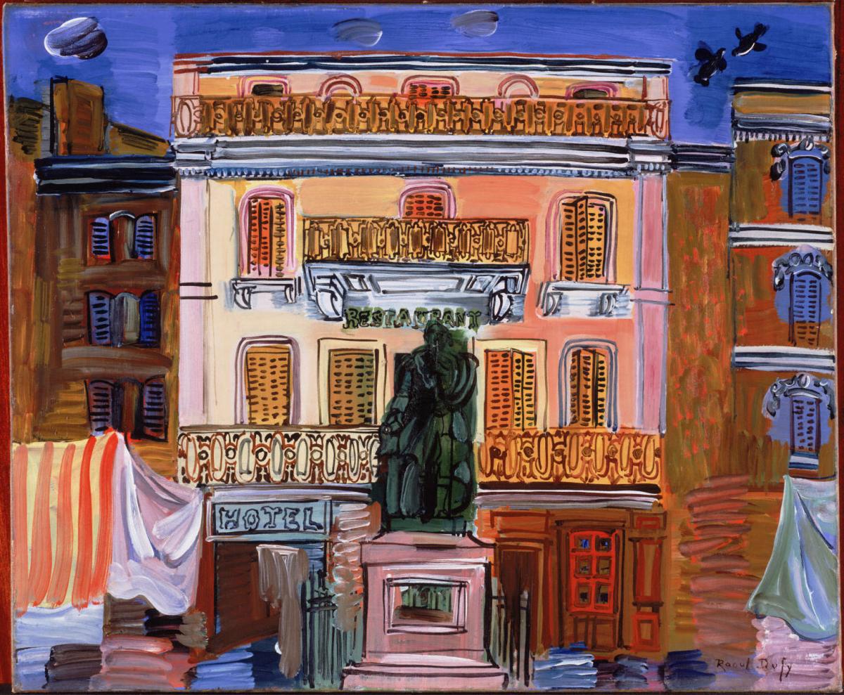 RAOUL DUFY 絵画 Interior with Open Windows Raoul Dufy 1941 Colorful French
