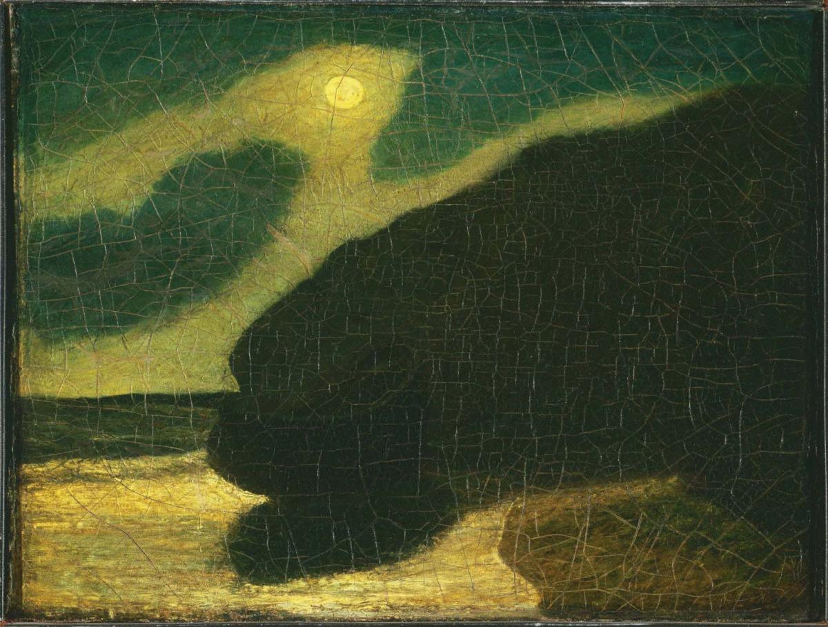 Albert Pinkham Ryder, Moonlit Cove, early to mid-1880s. The Phillips Collection.