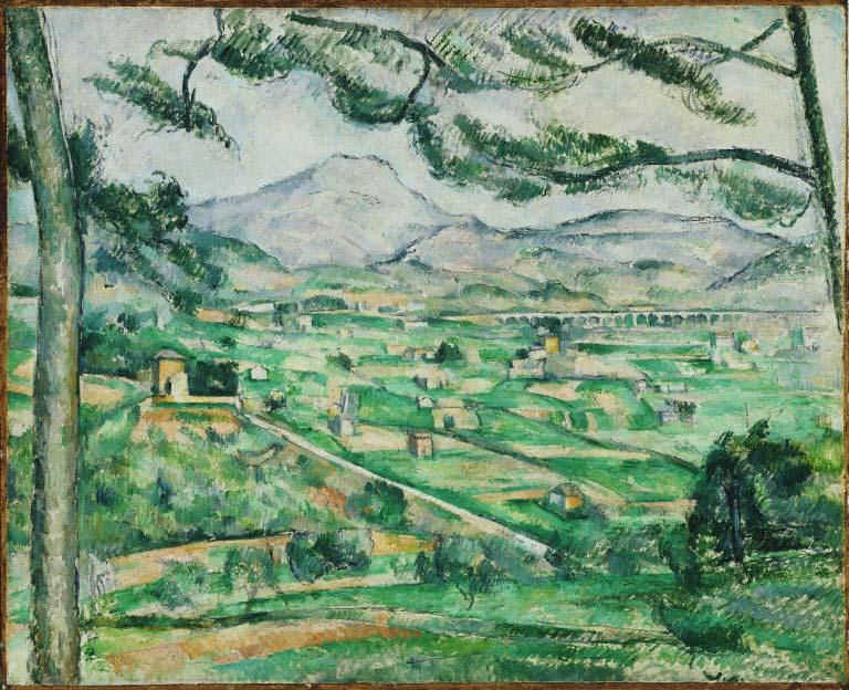 0285w.jpg Landscape painting by Paul Cezanne