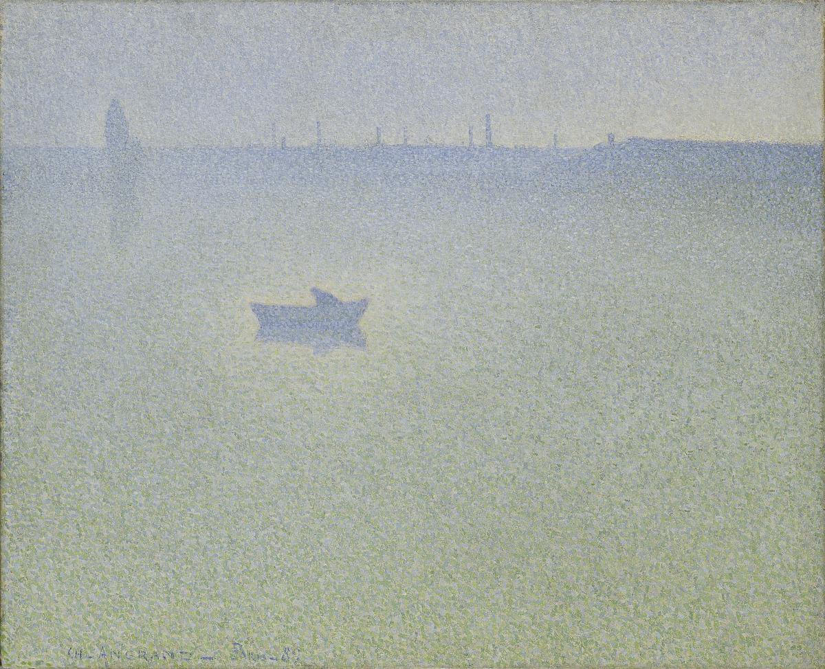 Charles Angrand, The Seine at Dawn, 1889