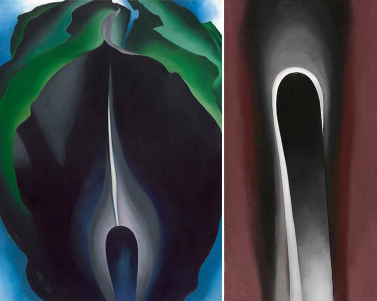 Georgia O'Keeffe's Jack-in-the-Pulpit series, IV and VI Georgia O'Keeffe's Jack-in-the-Pulpit series, IV and VI
