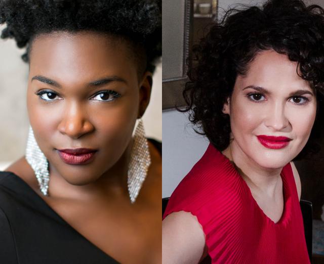 Composite photo of soprano Leah Hawkins and pianist Benedicte Jourdois