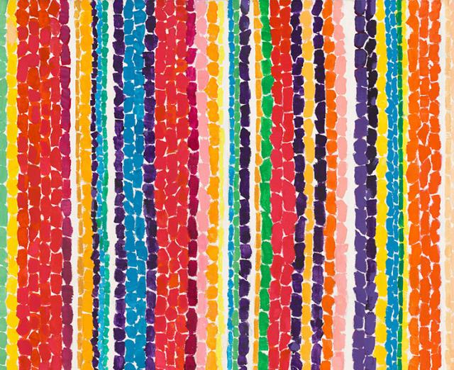 Alma Thomas colorful stripe painting