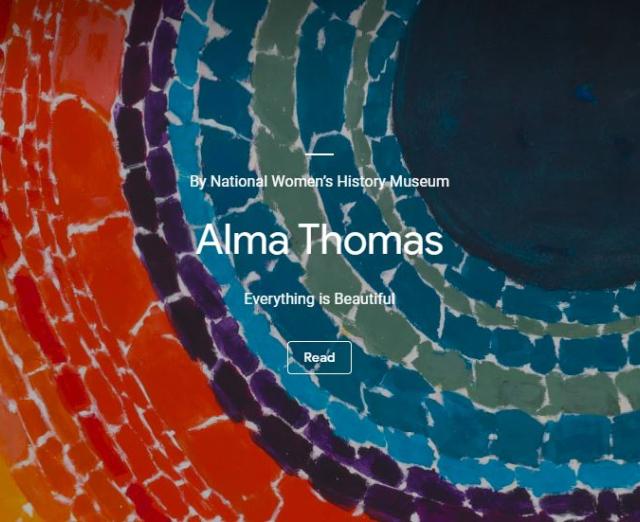 Alma Thomas artwork detail