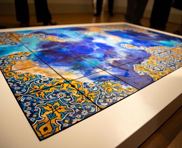 close up of hedieh's work