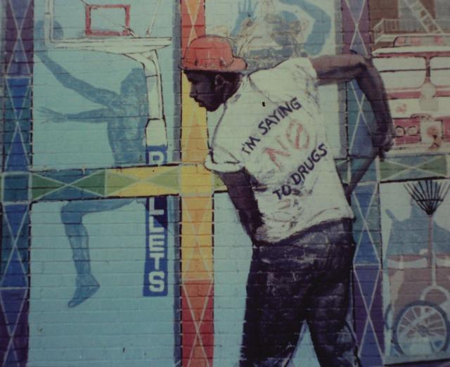 Photograph of mural by Al Smith