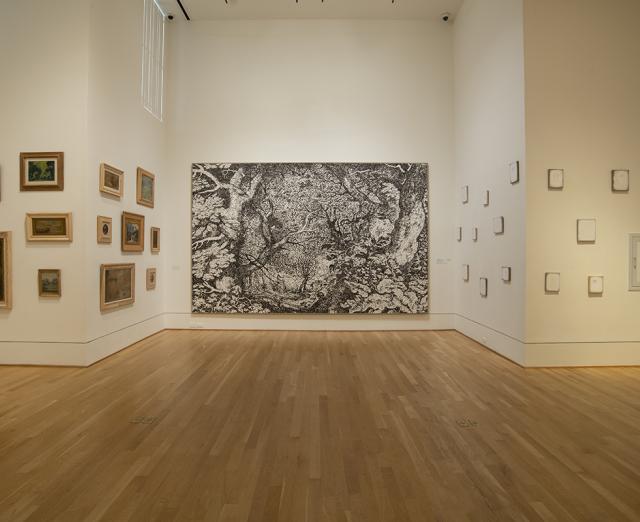 Installation view of One-on-One: Ugo Rondinone / Louise Eilshemius