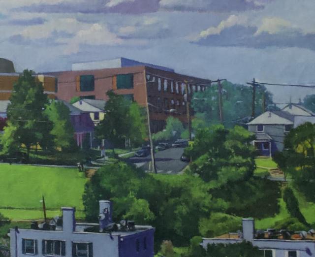 Cityscape watercolor by Roderick Turner