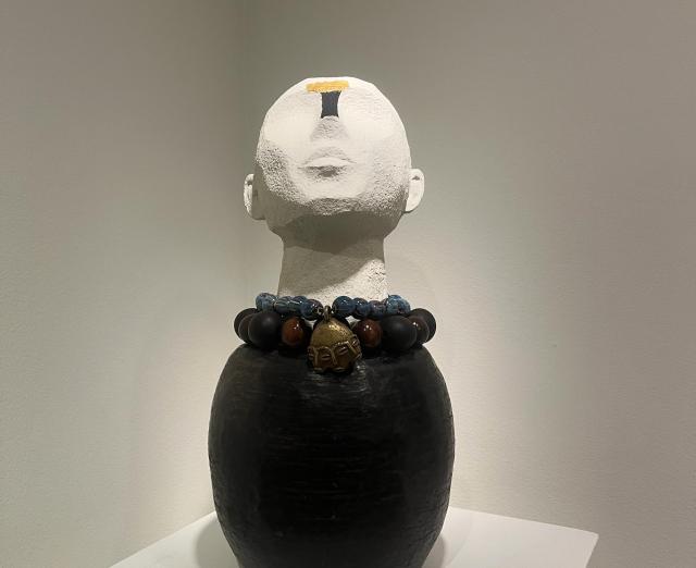 Sculpture of a an abstract bust