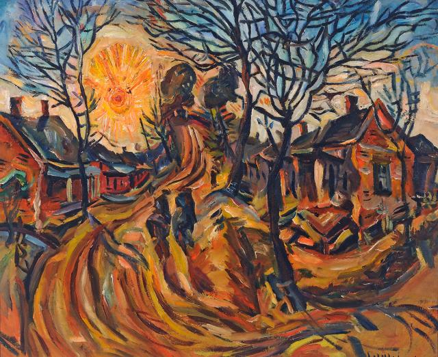William Johnson Landscape with Setting Sun, Florence, South Carolina