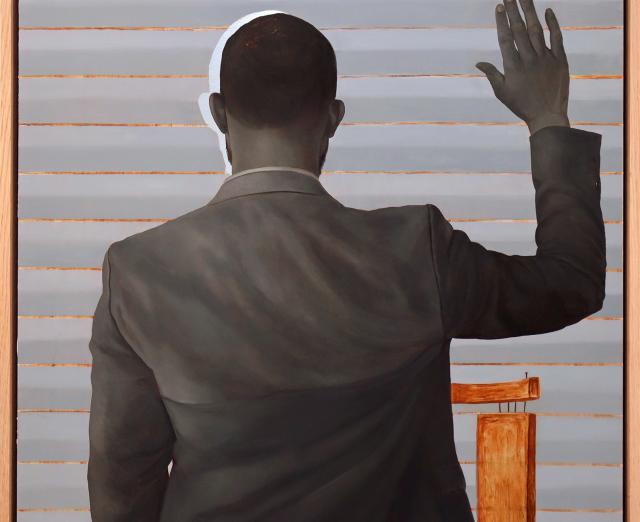Oil on aluminum 
