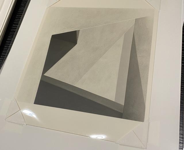 Photograph of a print of an abstract photograph