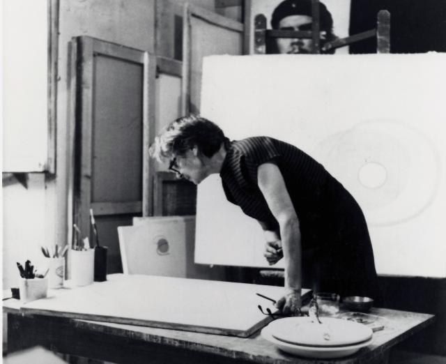 Bice Lazzari in her studio in Rome_Photo by Sergio Pucci