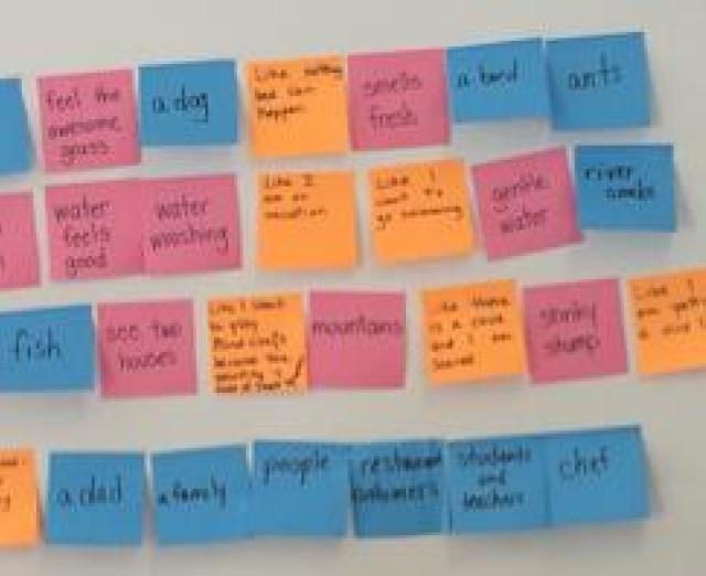  This photo of the poem created by Athena Kopsidisâs first grade class. Photo: Carla White Freyvogel.   