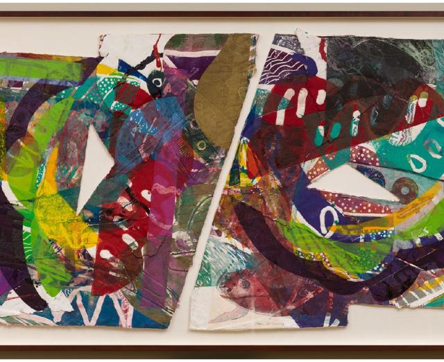 Sam Gilliam, Purple Antelope Space Squeeze, 1987
