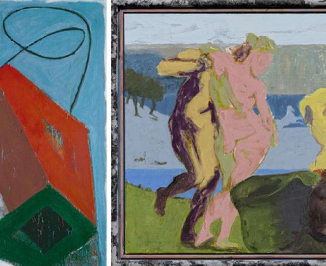 (left) Stil: Eins-Zehn VII – große Form mit Linie 2 (Style: One-Ten VII—Large Shape with Line 2), 1977.